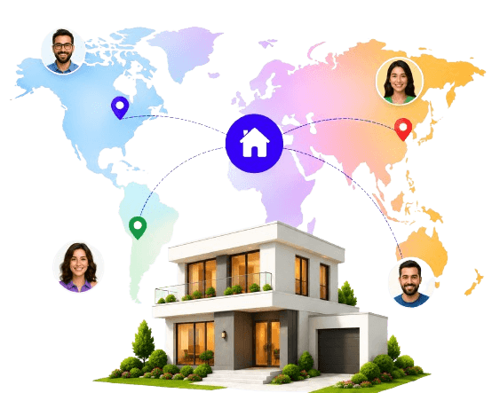 A home connected with people around the world